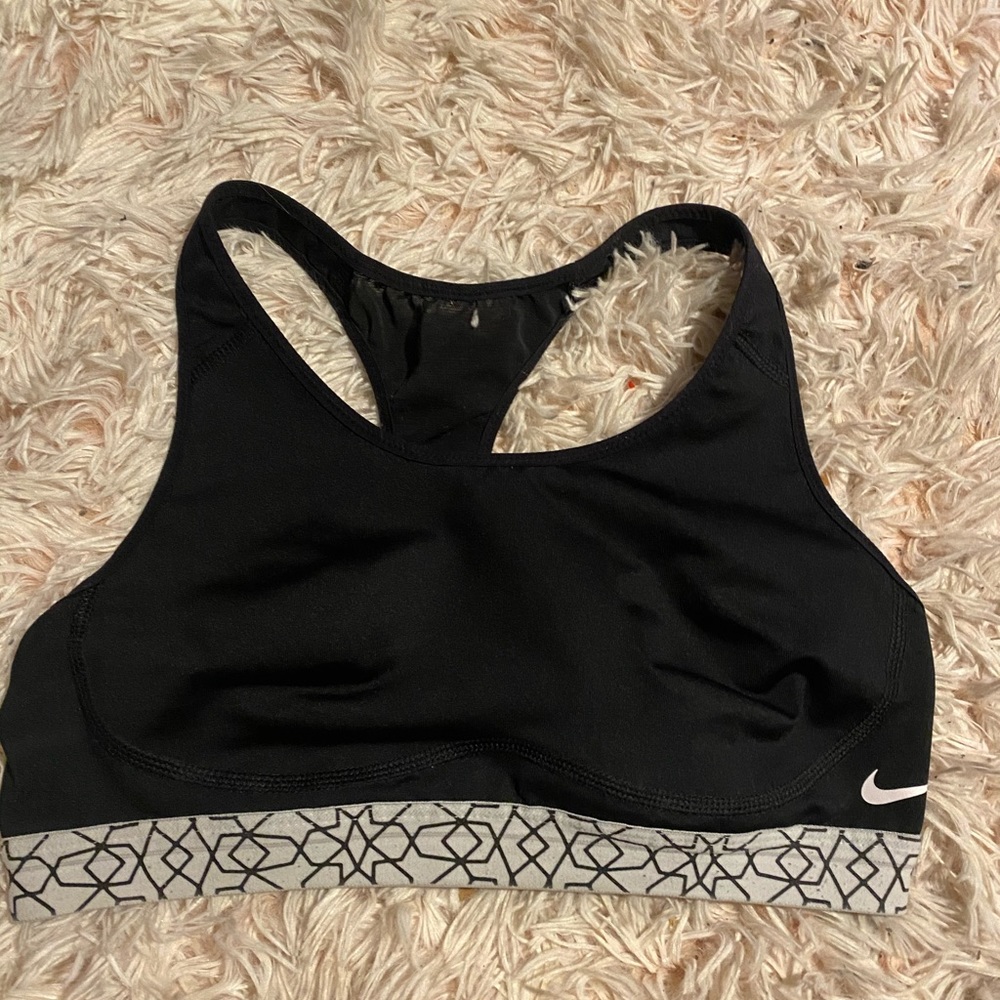 Black Nike sports bra